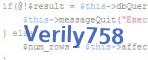 verification code