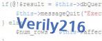 verification code
